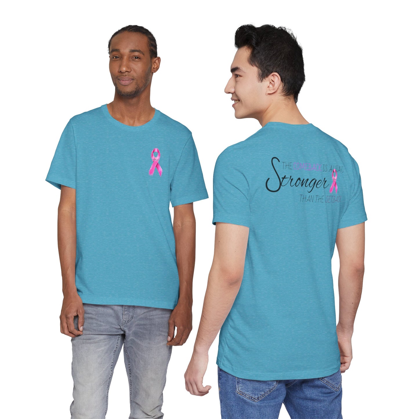 Breast Cancer Recovery Tee — "The Comeback Is Always Stronger Than The Setback"