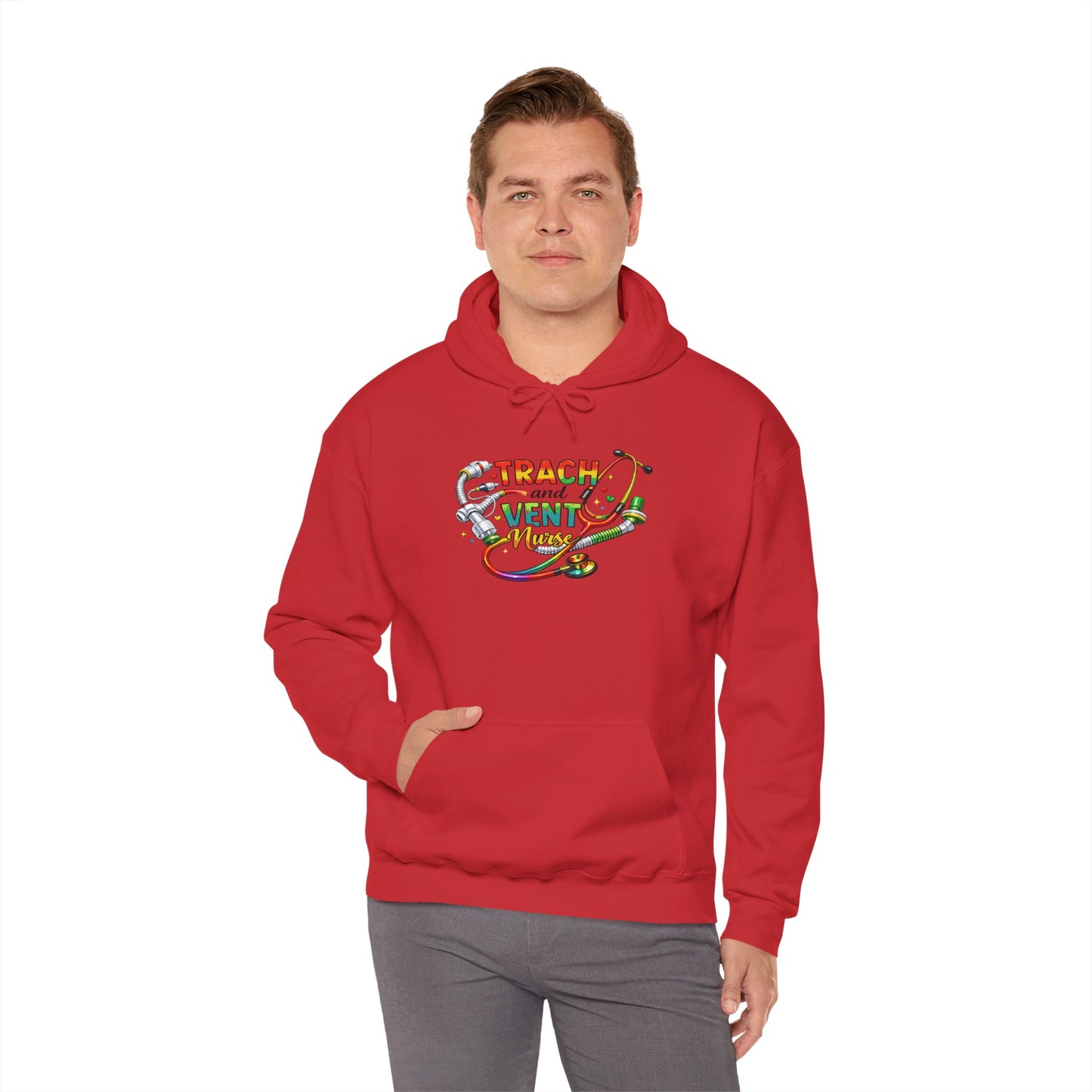 TRACH & VENT Nurse bold color Pullover