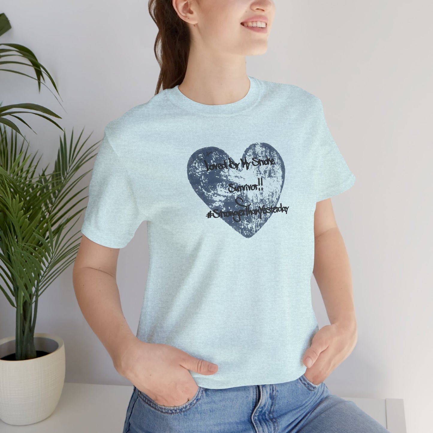 Stroke Survivor T-Shirt — "Stronger Than Yesterday" Support Tee