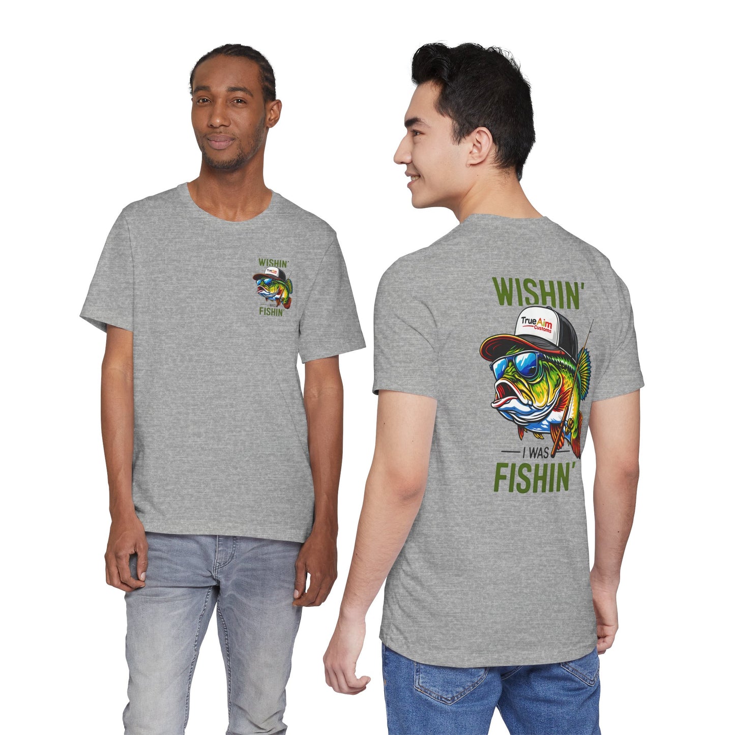 "Wishin' & Fishin'" Bass Graphic Tee