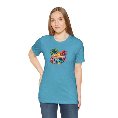 Summer Vibes T-Shirt – Tropical Palm Beach Tee