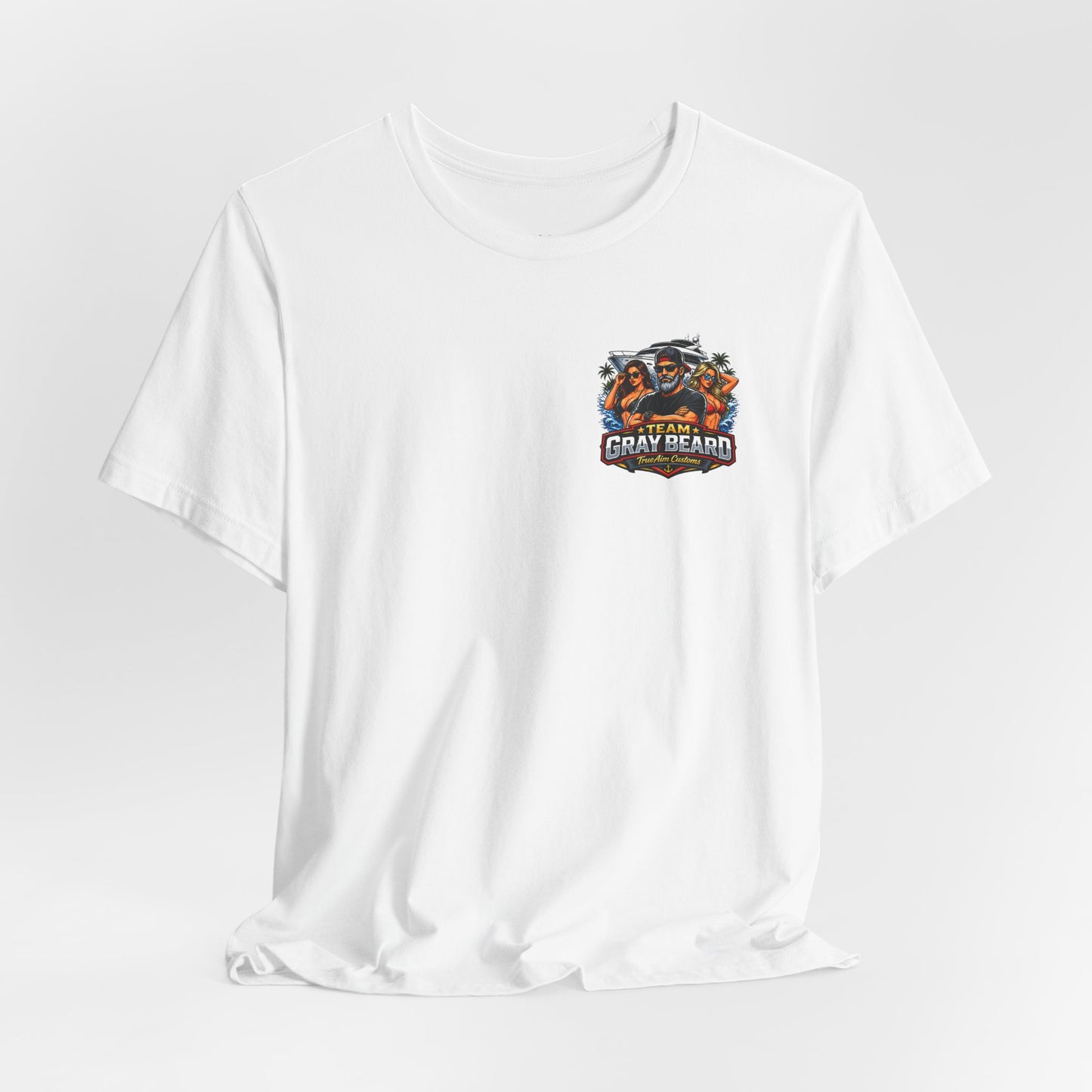 Team Gray Beard T-Shirt — Vintage Beach Boat Fishing Crew Tee