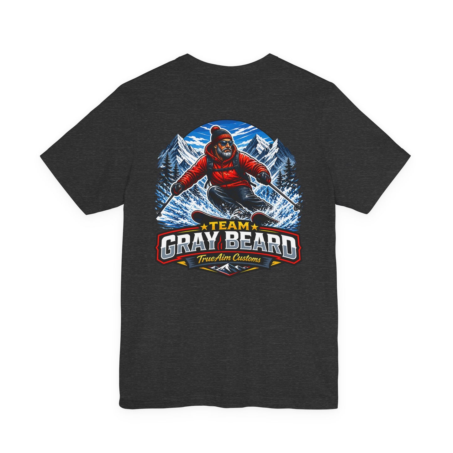 Gray Beard Ski Team T-Shirt — Vintage Mountain Skiing Graphic Tee