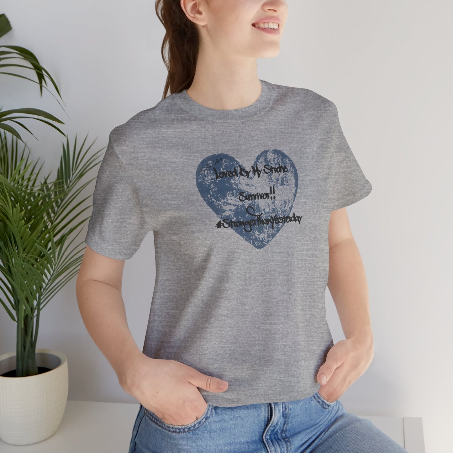 Stroke Survivor T-Shirt — "Stronger Than Yesterday" Support Tee