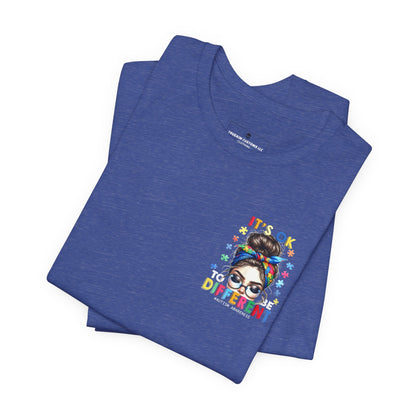 Autism Awareness Tee — "It's OK to Be Different" Graphic T-Shirt