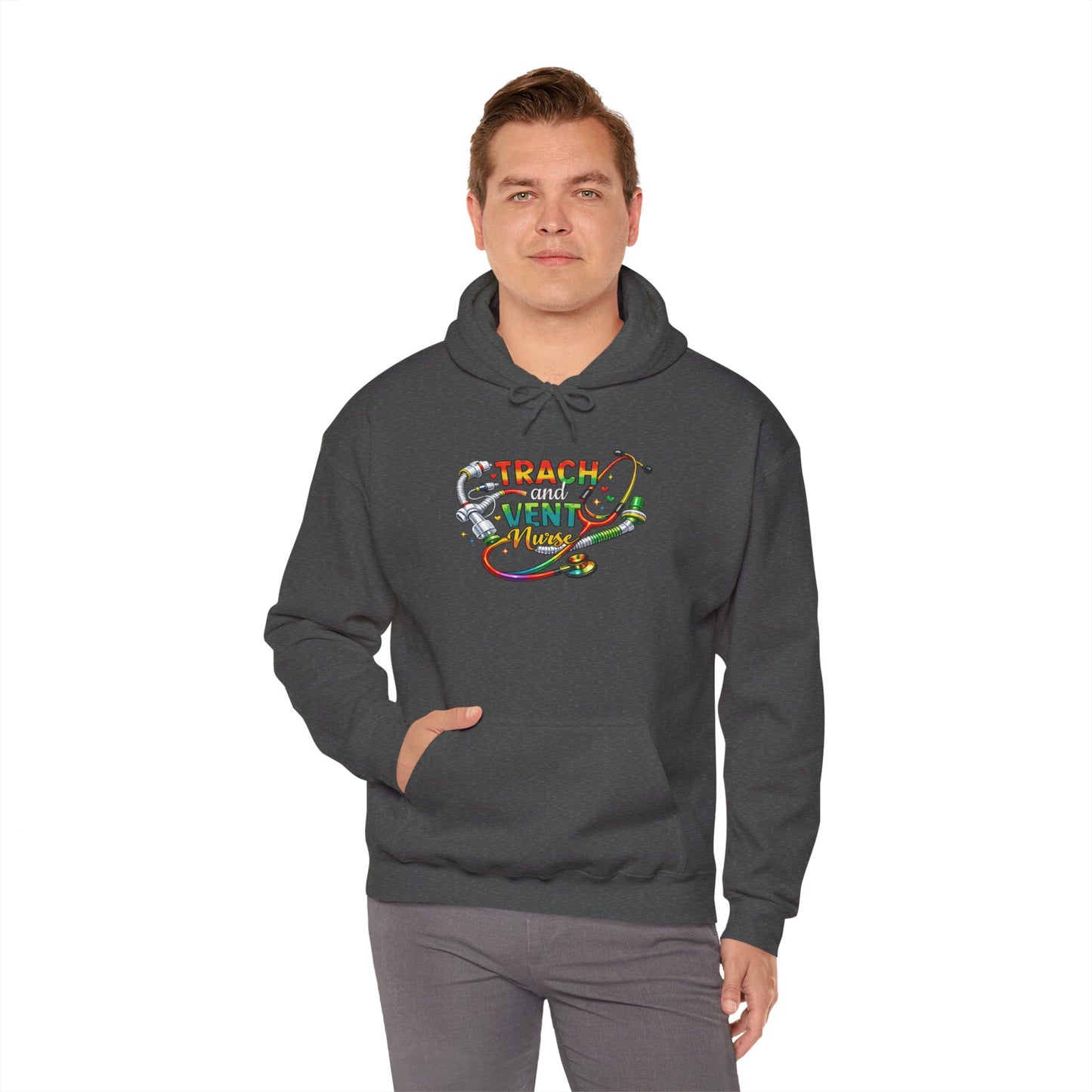 TRACH & VENT Nurse bold color Pullover