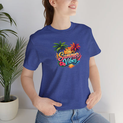 Summer Vibes T-Shirt – Tropical Palm Beach Tee