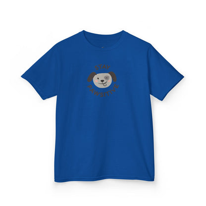Kids T-Shirt — "Stay Pawsitive" Sloth Tee (Cute Animal Positivity Shirt)