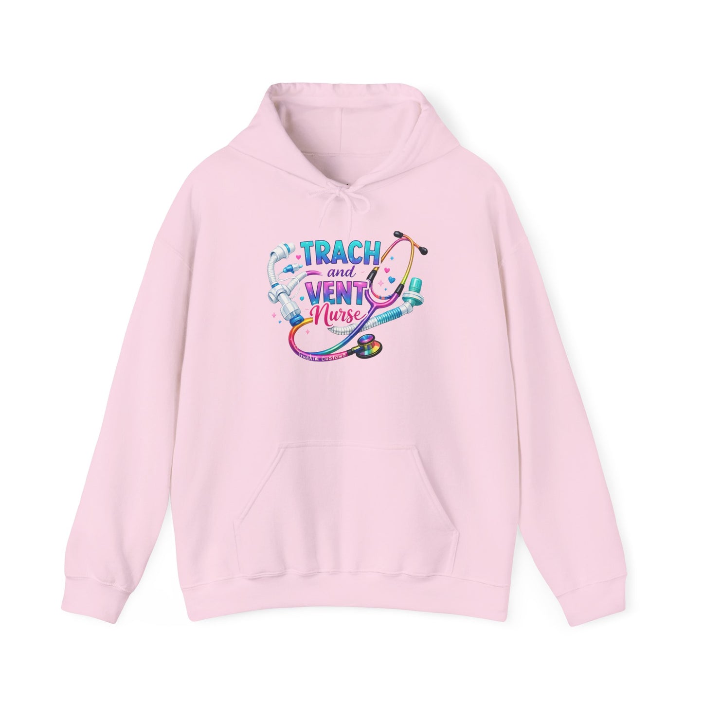 TRACH and VENT nurse Unisex Heavy Blend™ Hooded Sweatshirt