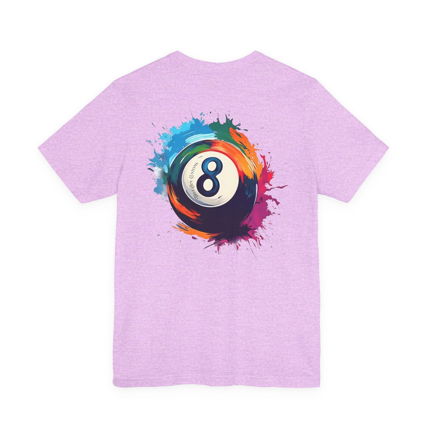 8 Ball Splash T‑Shirt — Colorful Pool Billiards Tee