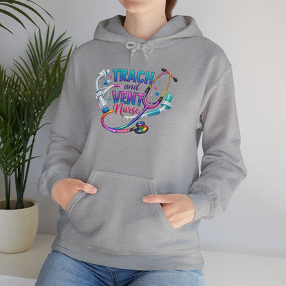 TRACH and VENT nurse Unisex Heavy Blend™ Hooded Sweatshirt