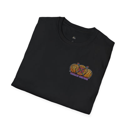 Custom T-Shirt — 'TrueAim Customs' Logo with Leopard Dartboard Design