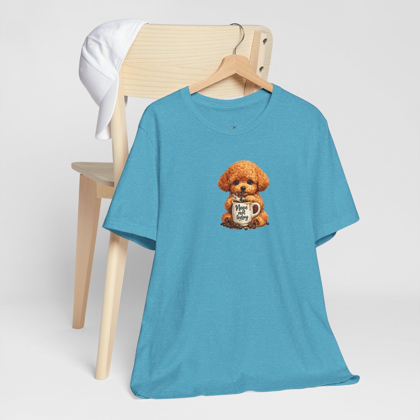 Poodle Puppy with ’Nope not today' Coffee Mug Tee