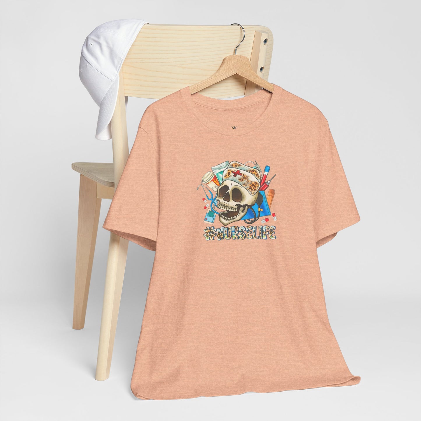 Nurse life Skull Graphic Tee