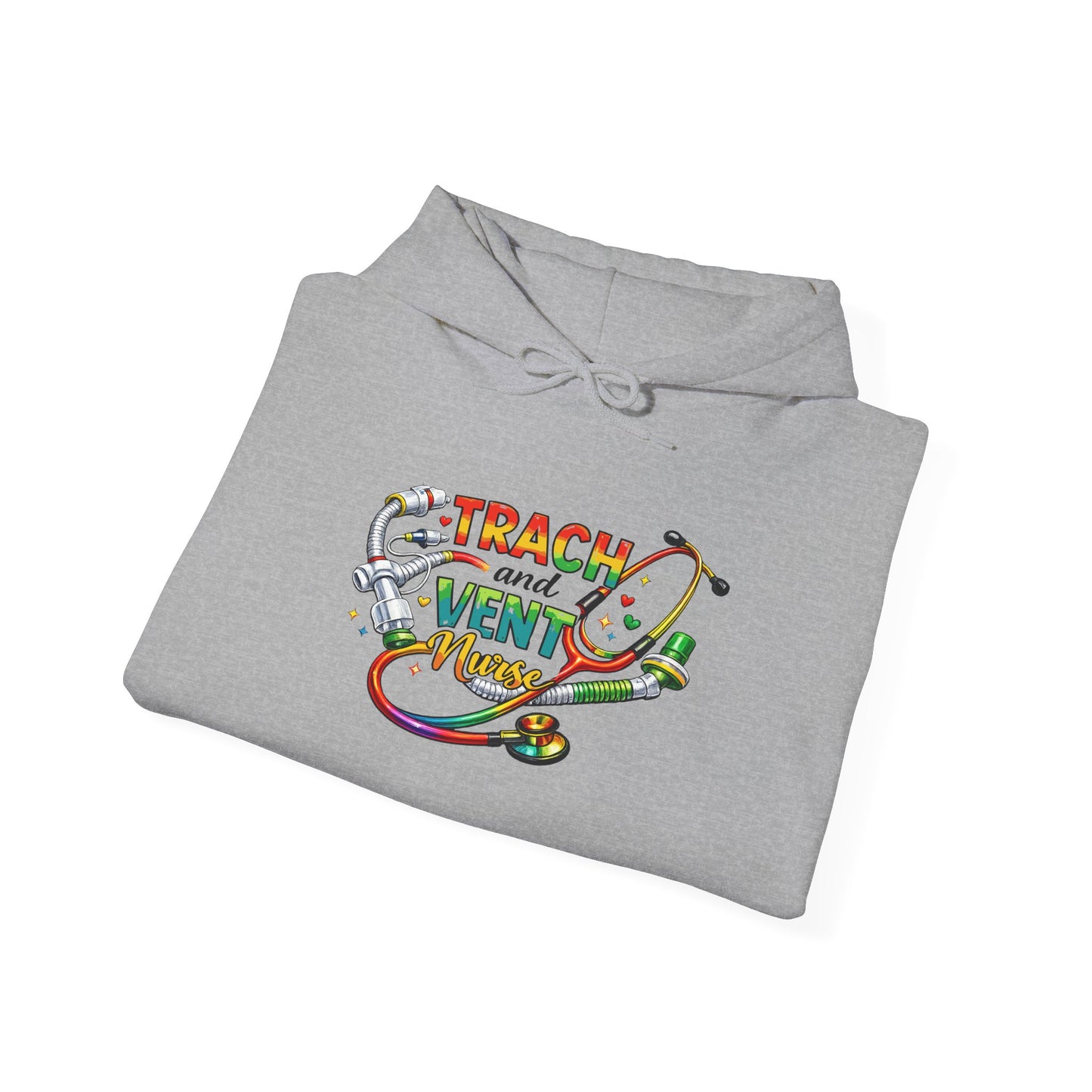TRACH & VENT Nurse bold color Pullover