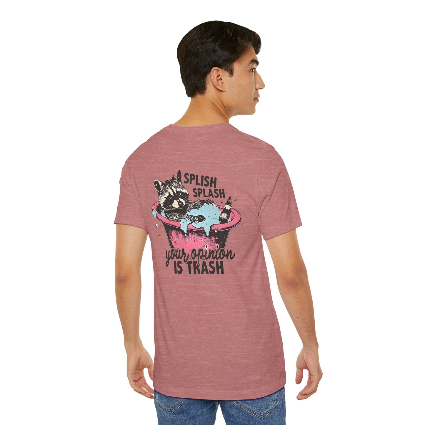 Raccoon 'Splish Splash, Your Opinion Is Trash' Graphic Tee