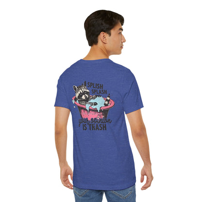 Raccoon 'Splish Splash, Your Opinion Is Trash' Graphic Tee