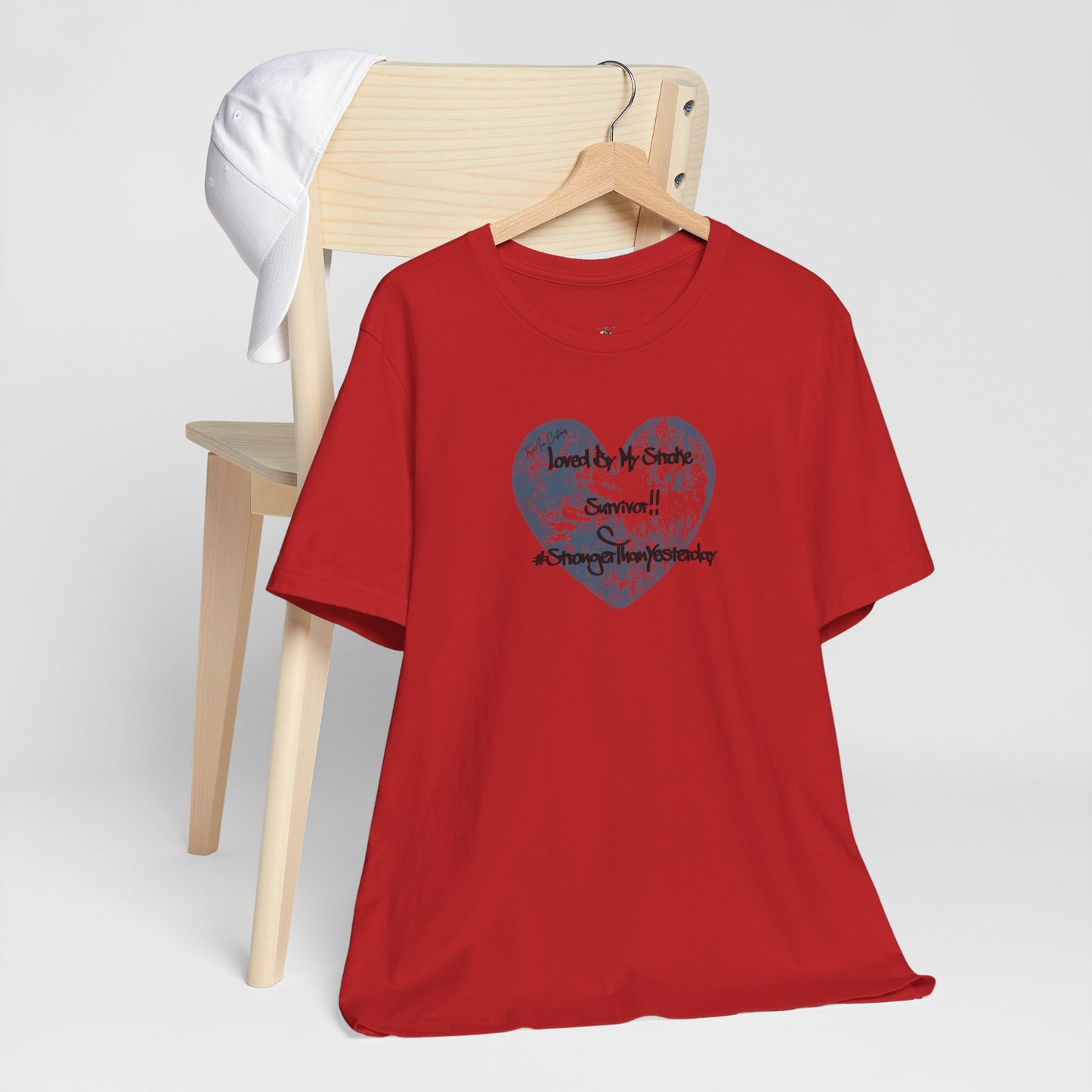 Stroke Survivor T-Shirt — "Stronger Than Yesterday" Support Tee
