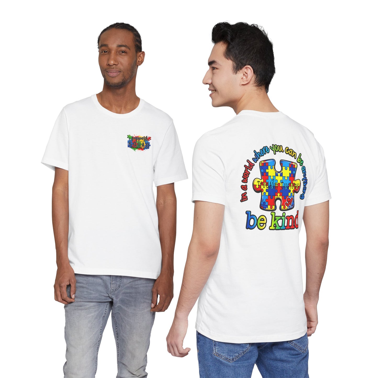 support squad, Be Kind Autism Puzzle T-Shirt