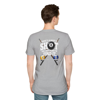‘Always A Shot' Billiards Cue & 8-Ball Graphic