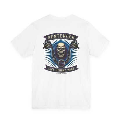 Sentenced Skull T-Shirt — "Life Behind Bars" Graphic Tee