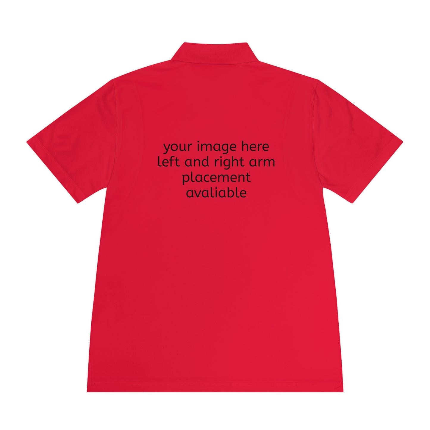 Custom Men's Sport Polo — Personalized Front/Back Logo Athletic Shirt