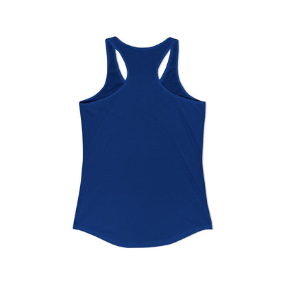 Women's Bed, Wine, Blue 4th of July Racerback Tank