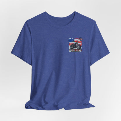 Freedom Motorcycle T-Shirt – American Flag Biker Tee