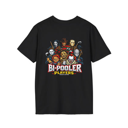 Horror Icons "Bi-Pooler Players" Graphic T-Shirt