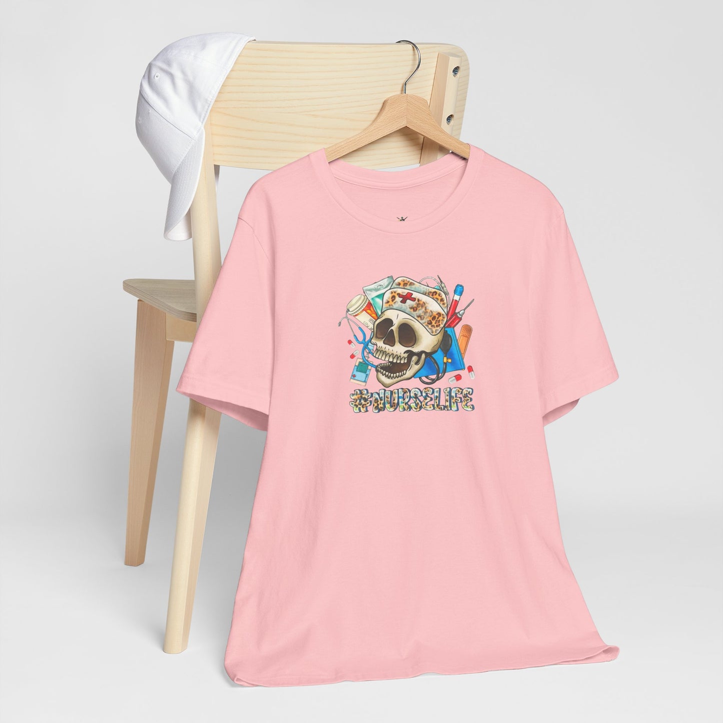 Nurse life Skull Graphic Tee