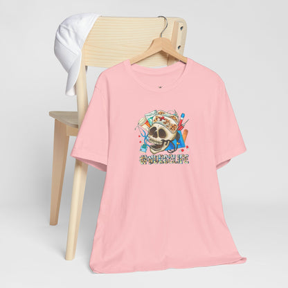 Nurse life Skull Graphic Tee