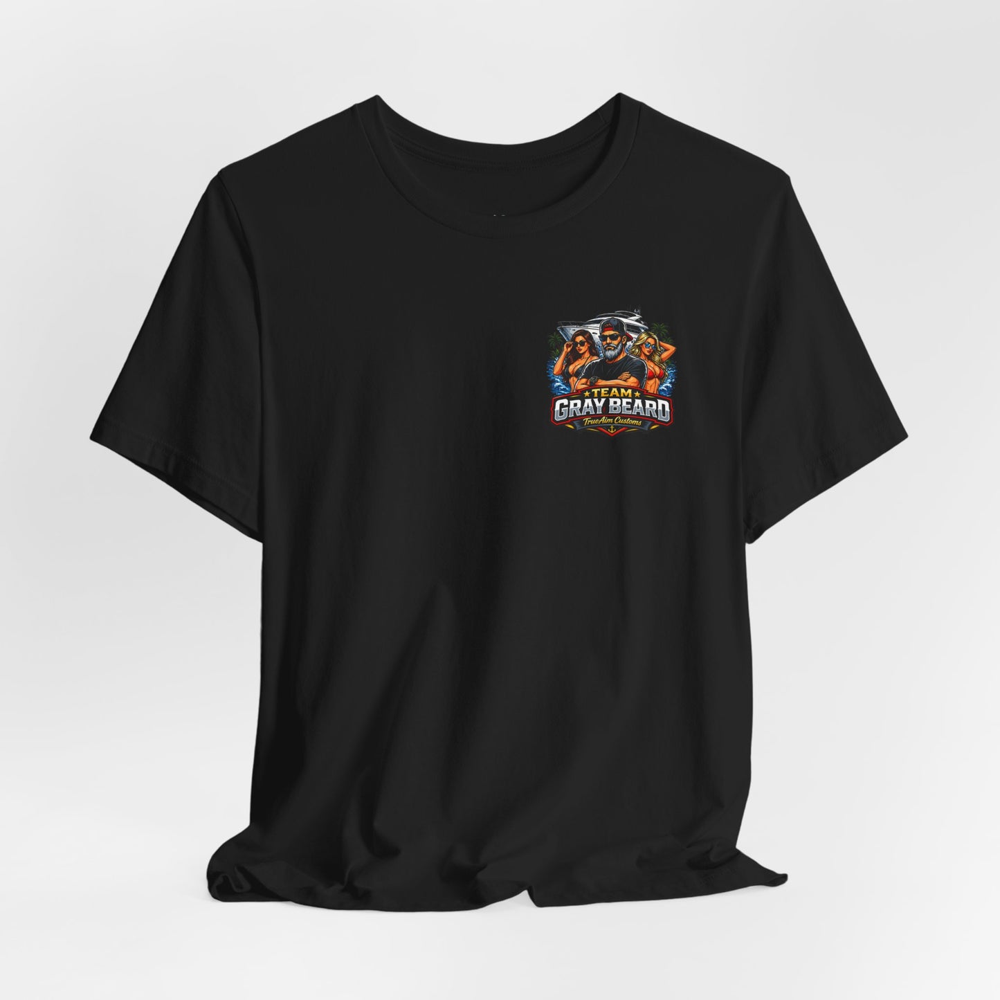 Team Gray Beard T-Shirt — Vintage Beach Boat Fishing Crew Tee
