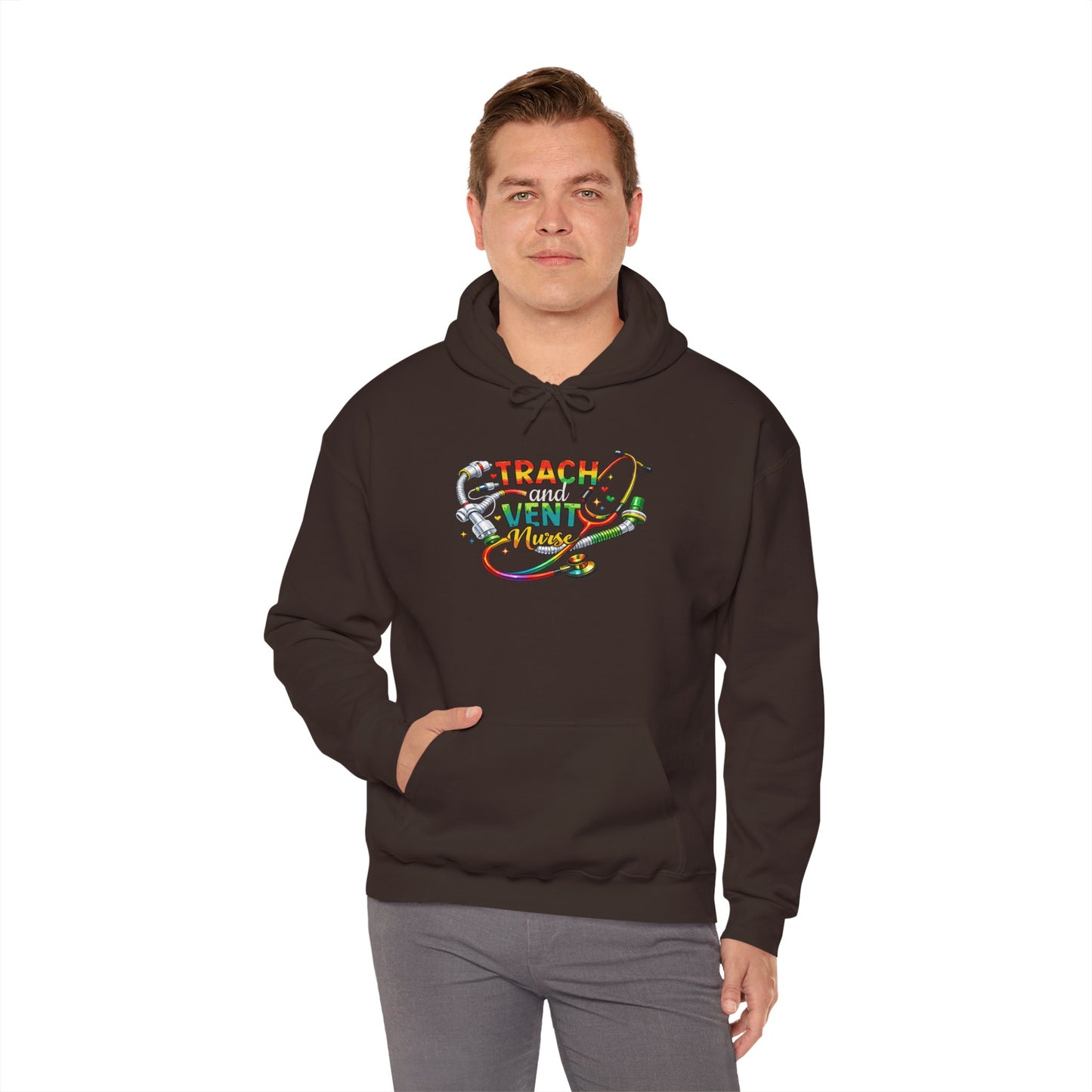 TRACH & VENT Nurse bold color Pullover