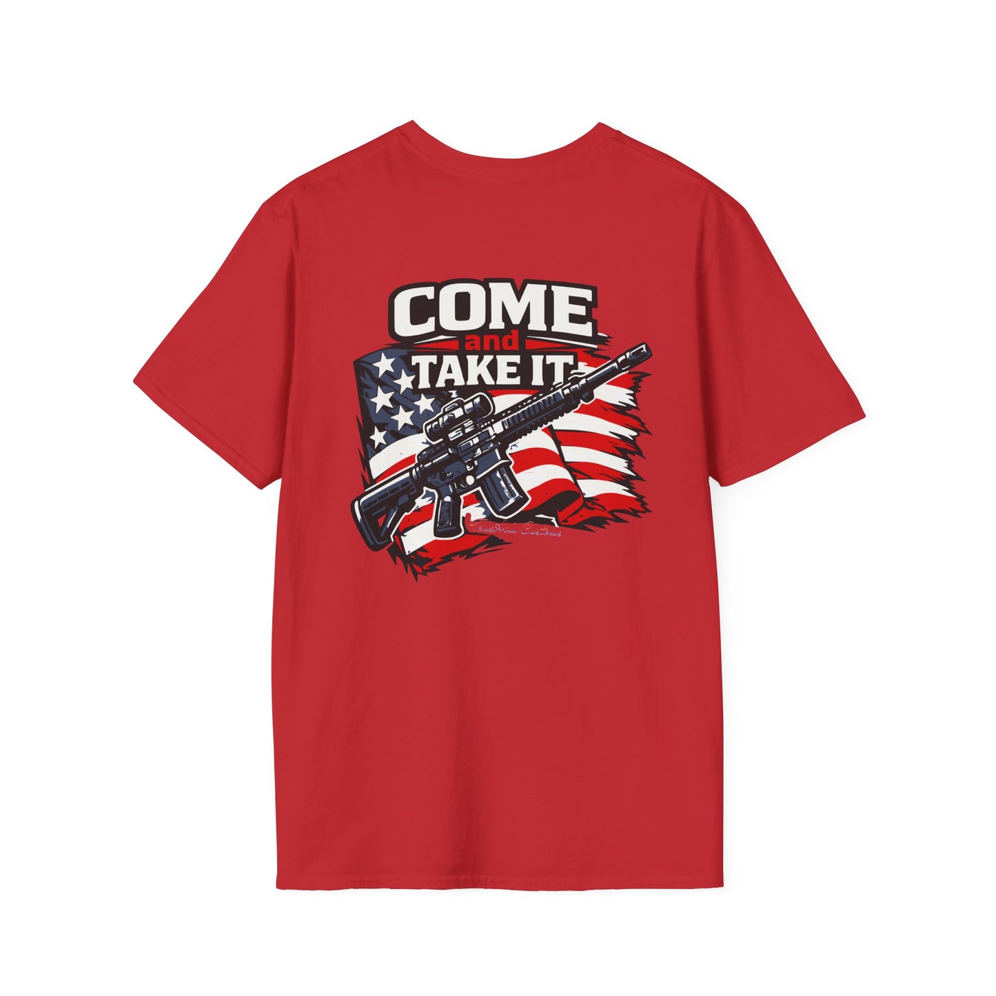 Come and Take It, American Flag Rifle Graphic Patriotic Tee