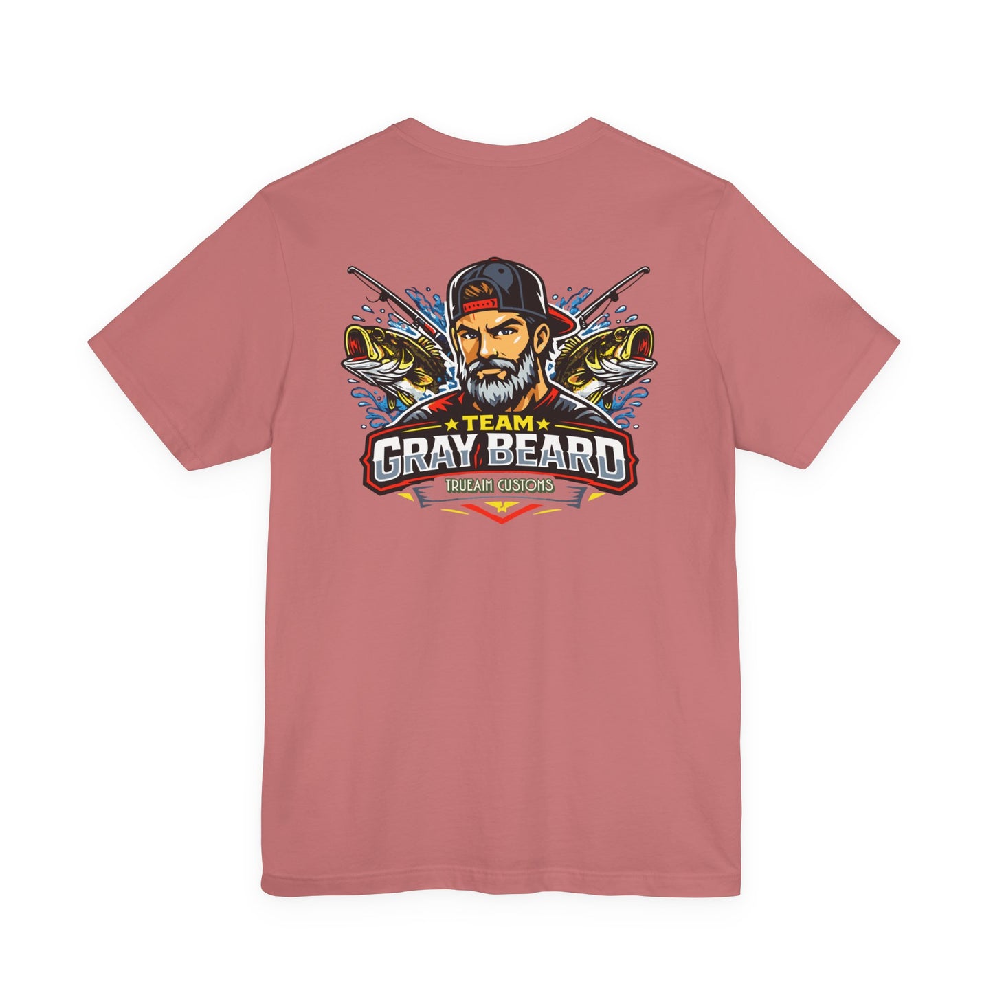 Gray Beard Fishing Team T-Shirt — Men's Fishing Graphic Tee