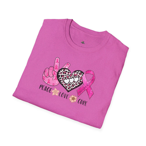 Breast Cancer Awareness Peace Love Hope T-Shirt