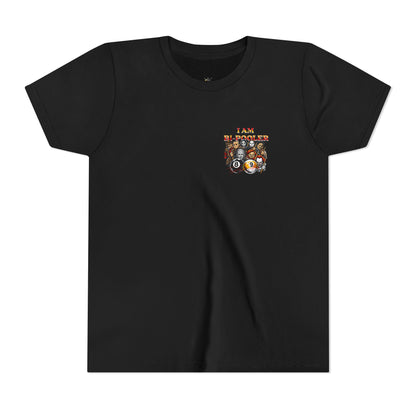Youth AND TEEN Tee — "I Am Bi-Pooler" Horror Characters 8-Ball Billiards Graphic