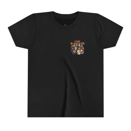 Youth AND TEEN Tee — "I Am Bi-Pooler" Horror Characters 8-Ball Billiards Graphic