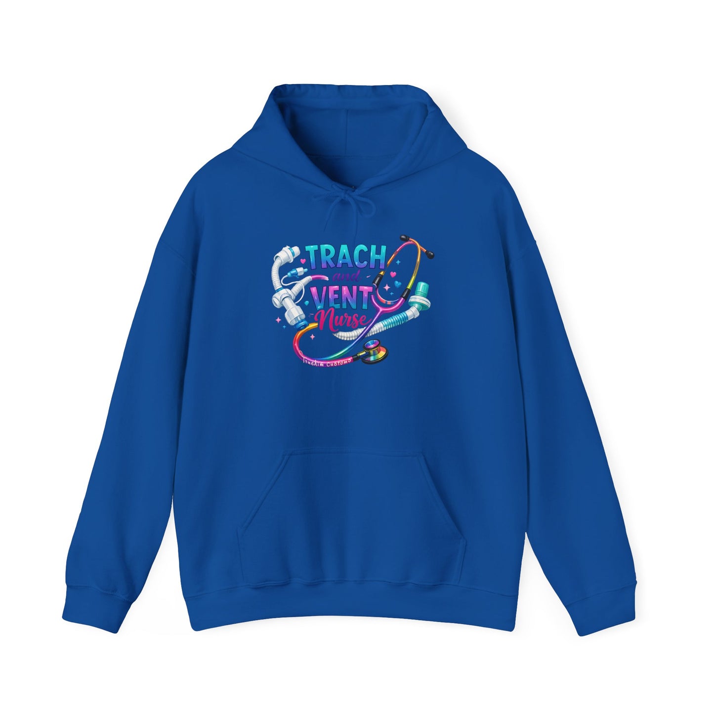 TRACH and VENT nurse Unisex Heavy Blend™ Hooded Sweatshirt