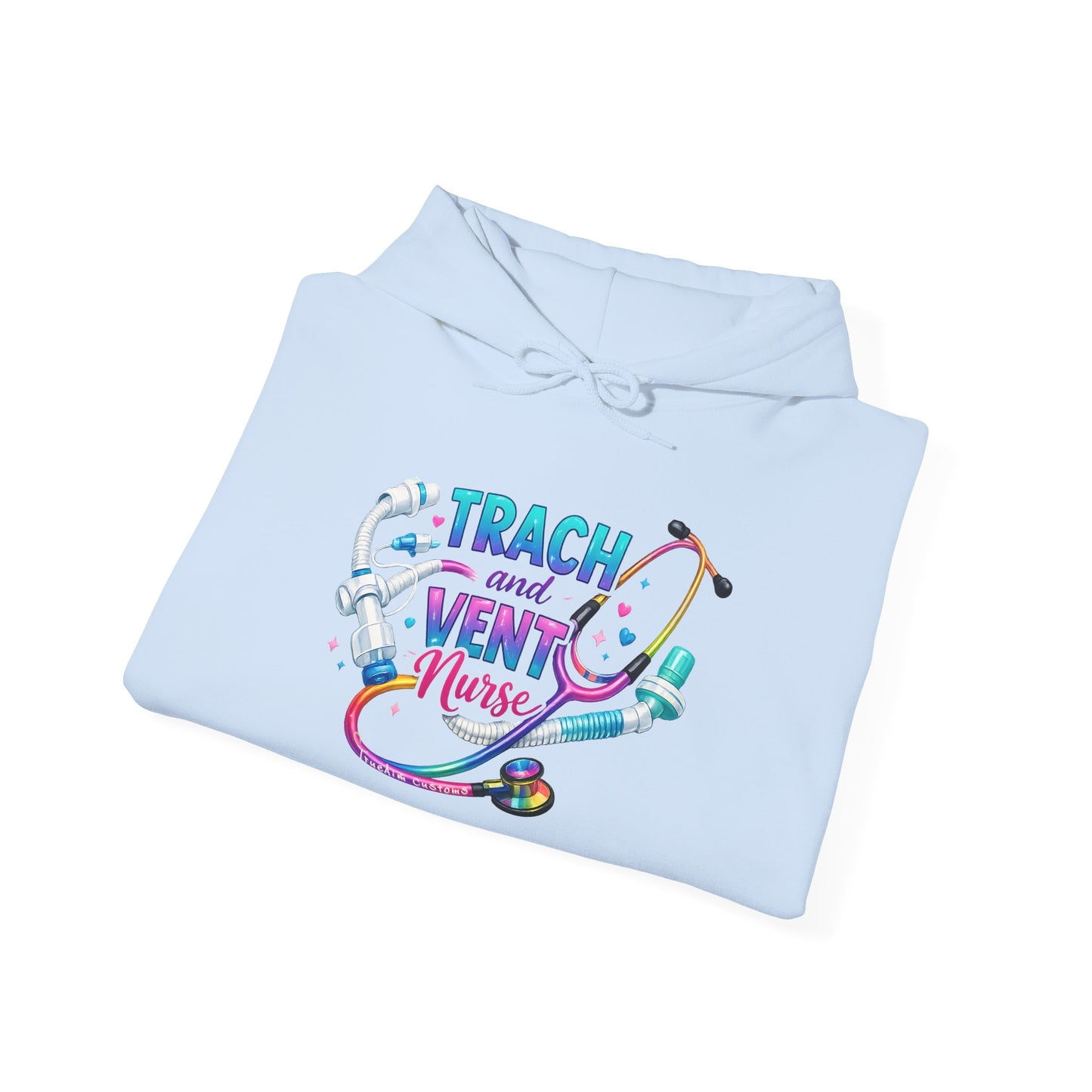 TRACH and VENT nurse Unisex Heavy Blend™ Hooded Sweatshirt