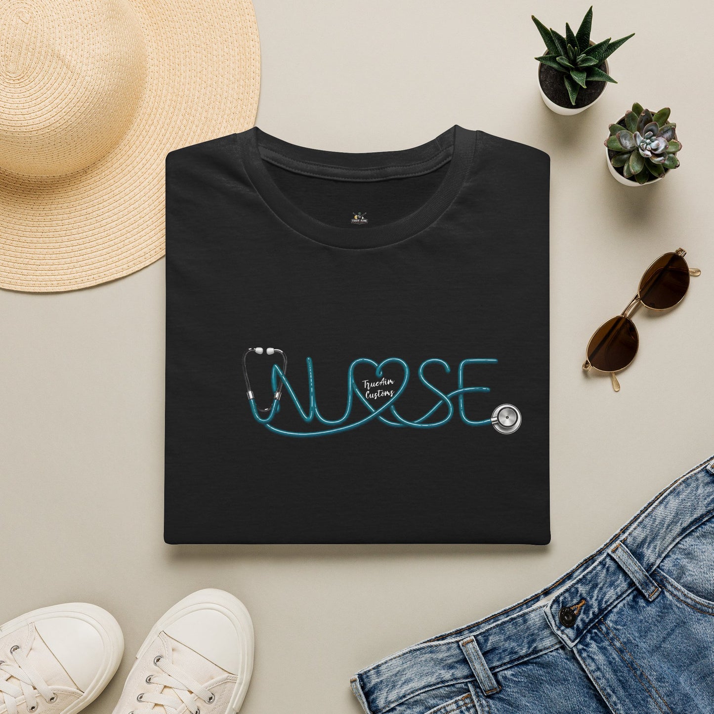 Heart Accent Nursing T-Shirt
