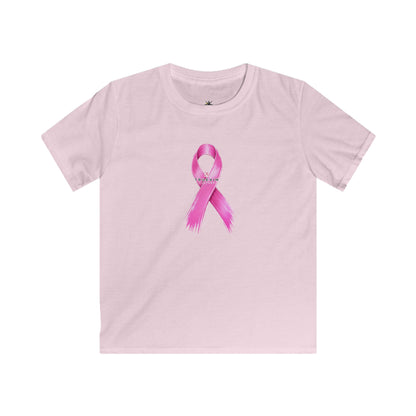 Kids T-Shirt - Pink Awareness Ribbon Breast Cancer Support Tee