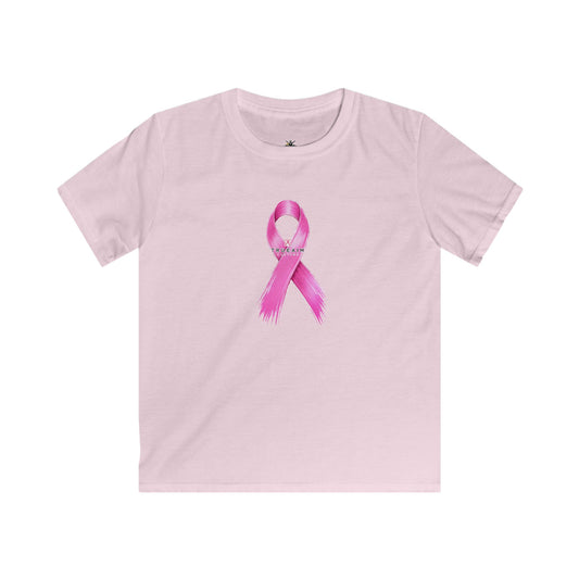 Kids T-Shirt - Pink Awareness Ribbon Breast Cancer Support Tee
