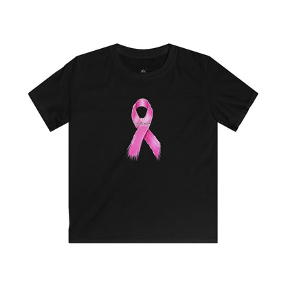 Kids T-Shirt - Pink Awareness Ribbon Breast Cancer Support Tee
