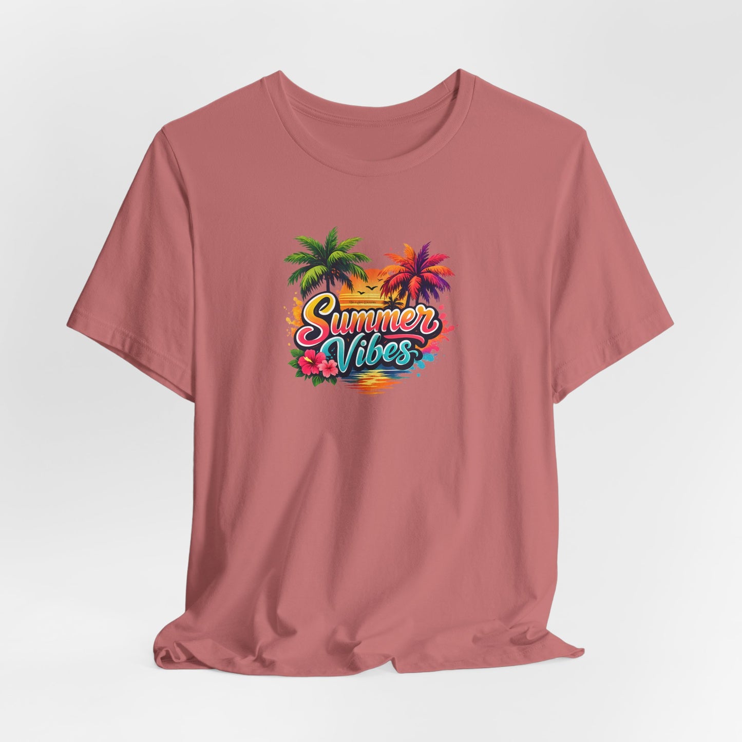 Summer Vibes T-Shirt – Tropical Palm Beach Tee