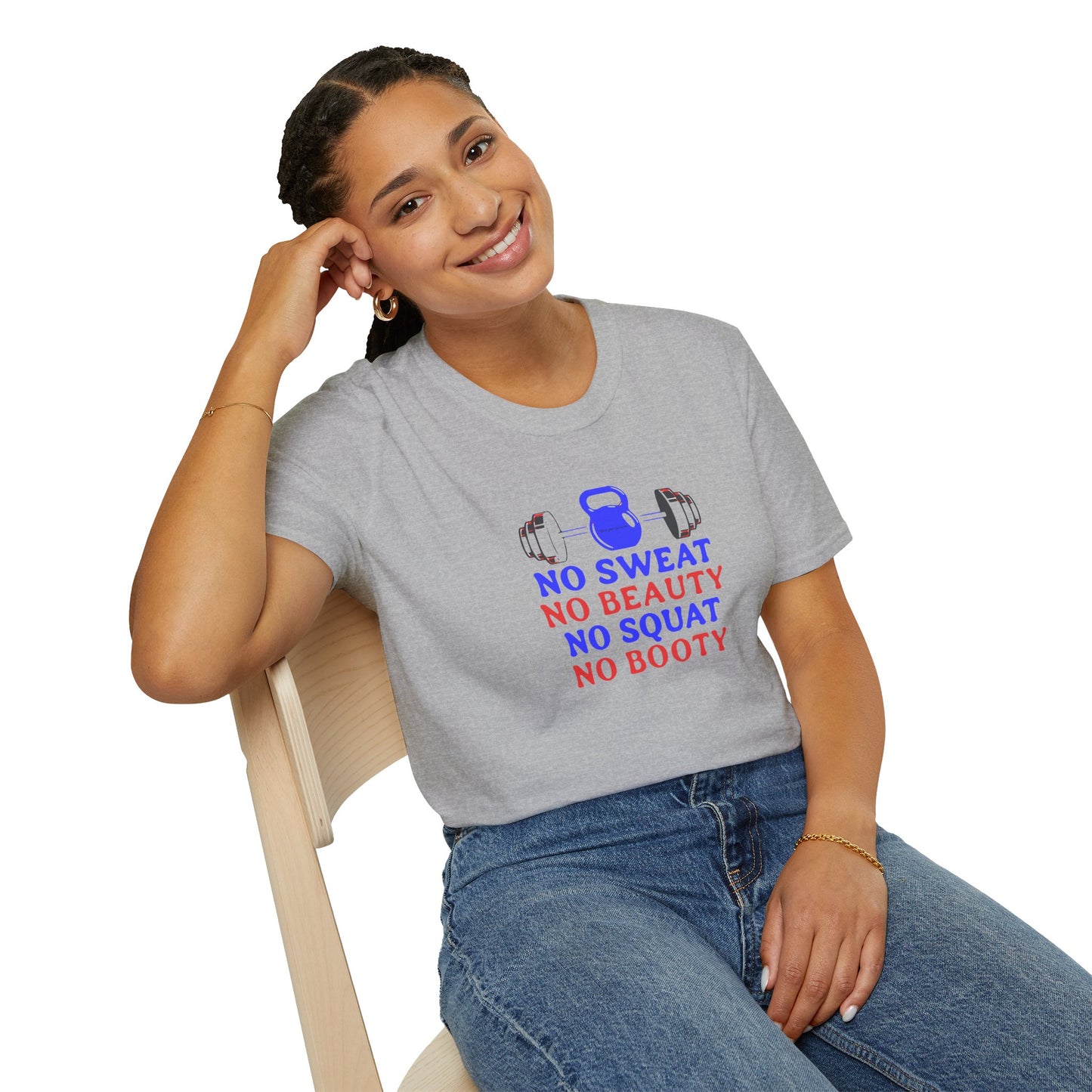 No Sweat No Beauty No Squat No Booty Gym T-Shirt