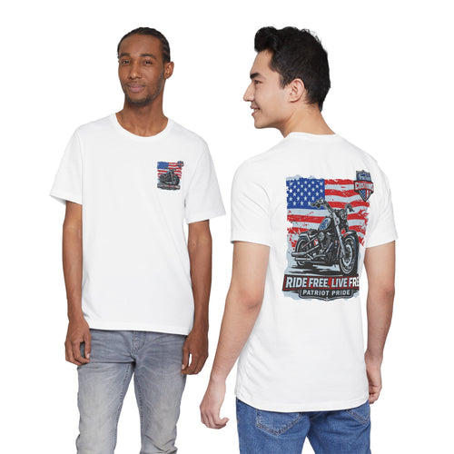 Freedom Motorcycle T-Shirt – American Flag Biker Tee