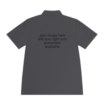 Custom Men's Sport Polo — Personalized Front/Back Logo Athletic Shirt