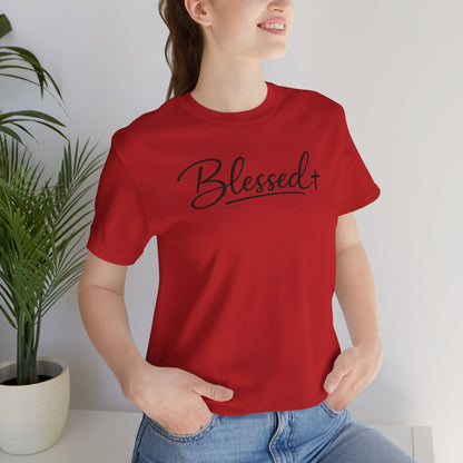 Blessed Minimalist Tee - White Short Sleeve Shirt