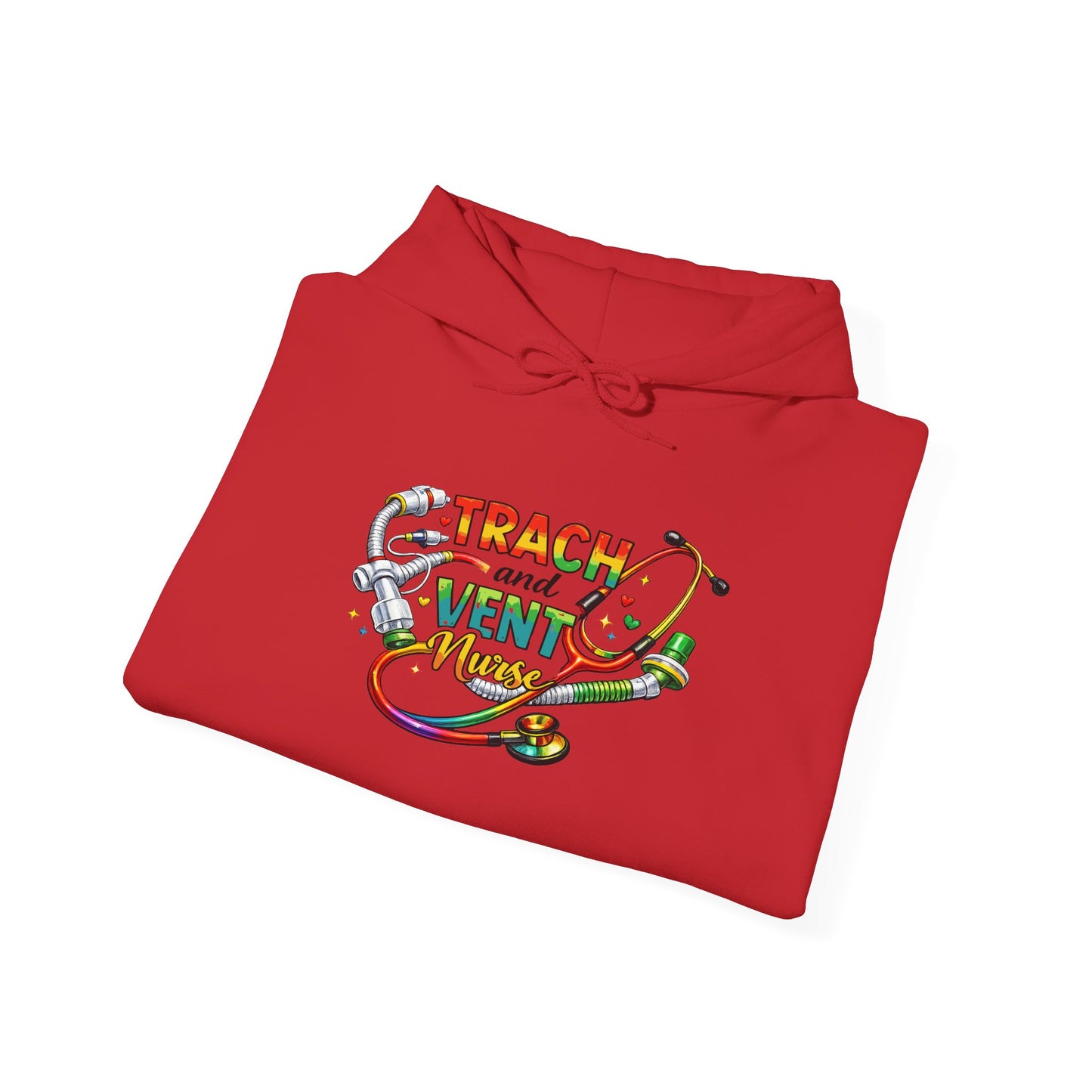 TRACH & VENT Nurse bold color Pullover